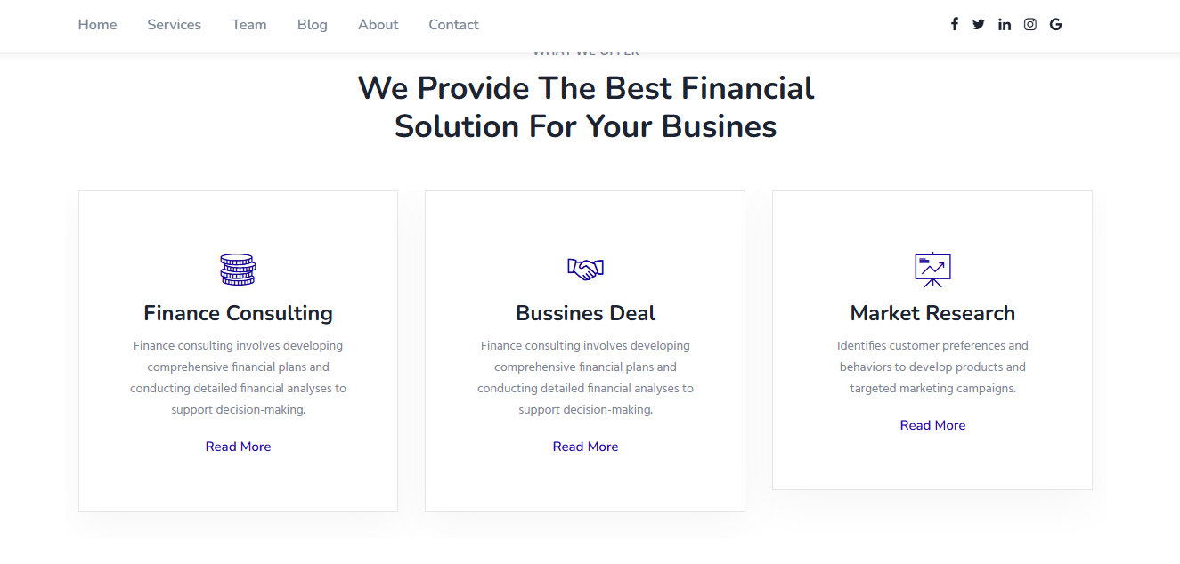Finance 1 website
